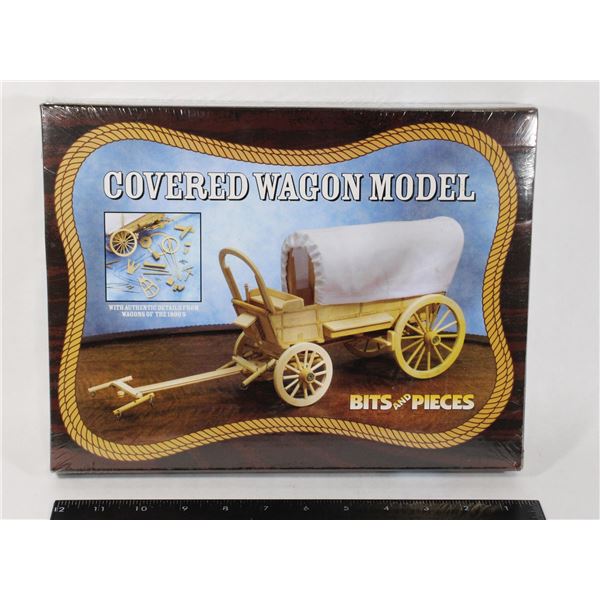 #1241 Sealed wood Covered Wagon Model