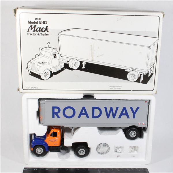 #1245  Diecast 1:34 Model B-61 Mack Tractor &