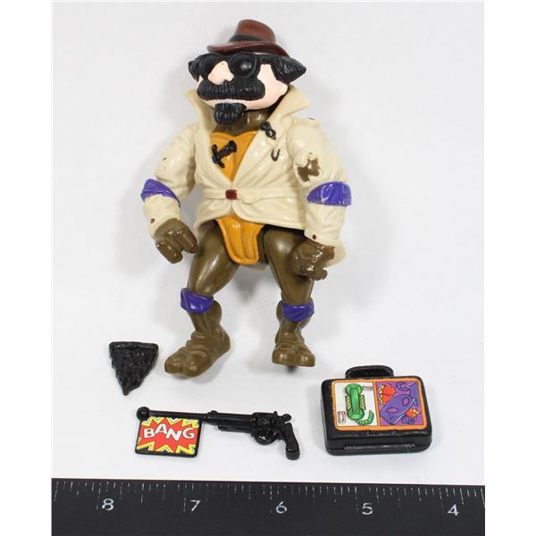 #1301 1990 TMNT Don The Undercover Turtle Complete