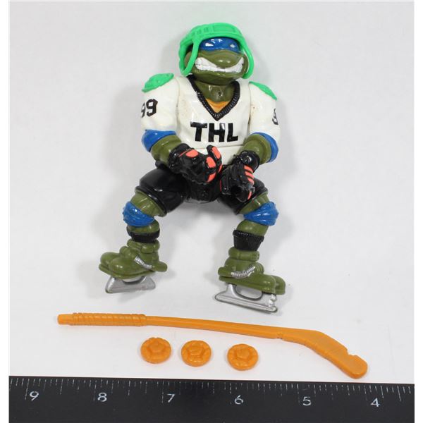 #1304 1991 TMNT Slap Shot Leo Complete Figure