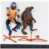 Image 1 : #1306 1988 TMNT Shredder and Splinter Figures