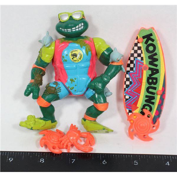 #1314 1990 TMNT Mike The Sewer Surfer Figure