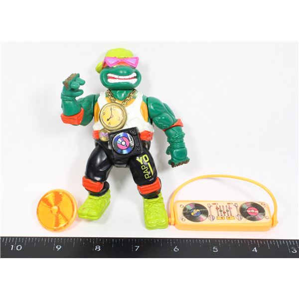 #1320 1991 TMNT Rappin' Mike Action Figure