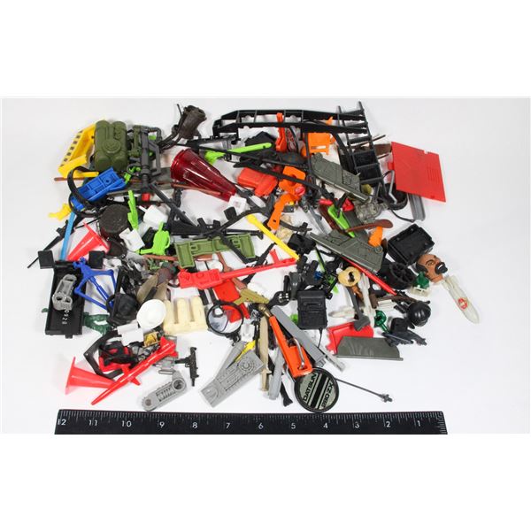 #1336 1980's 1990's Action Figure Accessories Lot