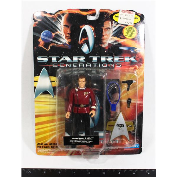 #1356 Playmates Star Trek Generations Admiral Kirk