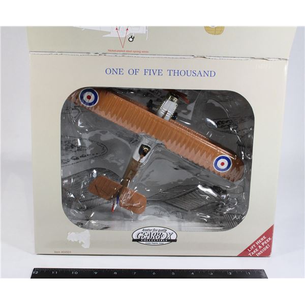 #1365 1:47 Diecast WW1 Airco DH4 Biplane 1 of 5000