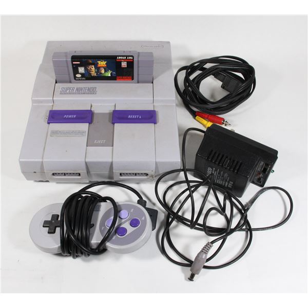 #1396 Super Nintendo SNES System Working w/ Game