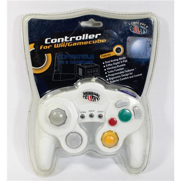 #1407 3rd Party Wii Gamecube Controller Sealed