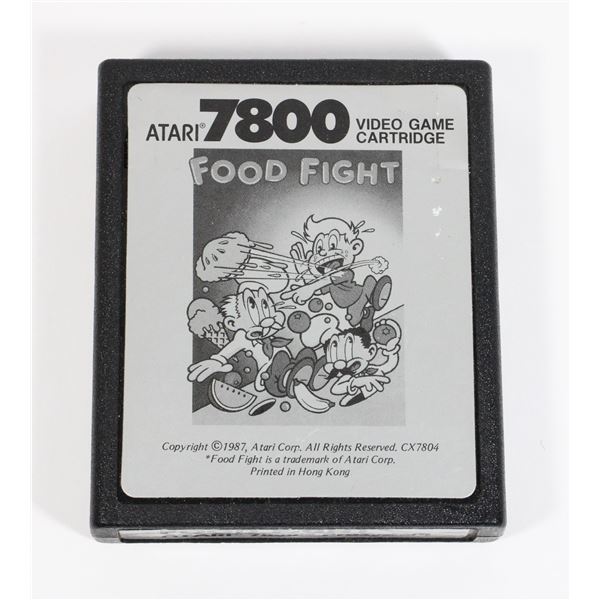 #1414 Atari 7800 Game Food Fighter 1987
