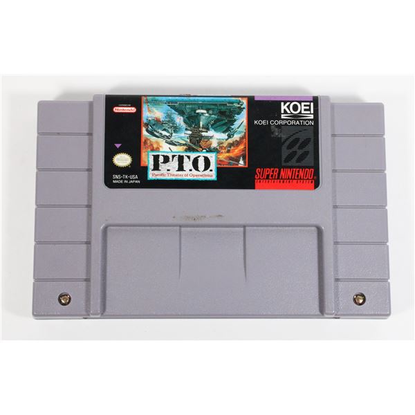 #1421 SNES Game PTO Pacific Theatre of Operations