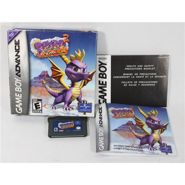 #1435 Game Boy Advance Spyro 2 Season of Flame CIB