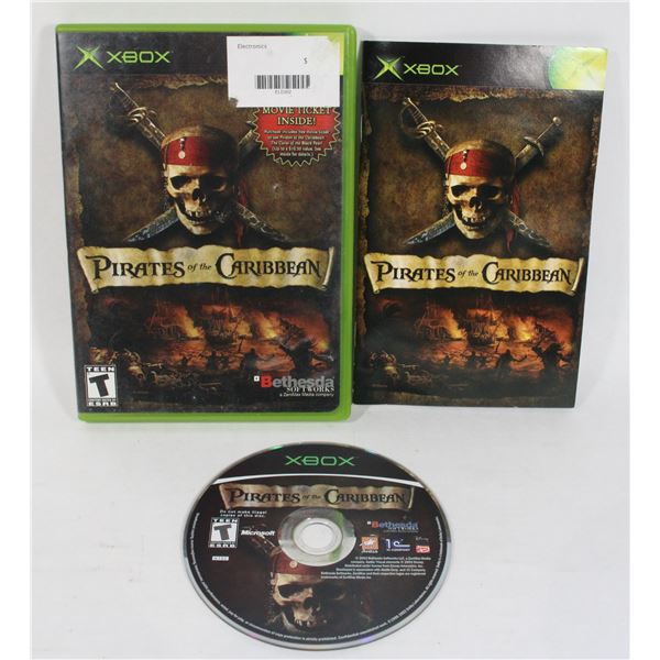 #1452 Xbox Pirates of the Caribbean CIB