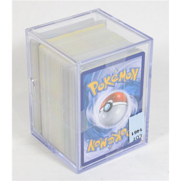 #1461 Pokémon Card Lot in Plastic Case