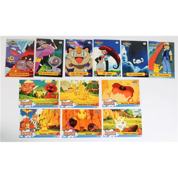 #1464 12 Pokémon TV and Pikachu's Vacation Cards