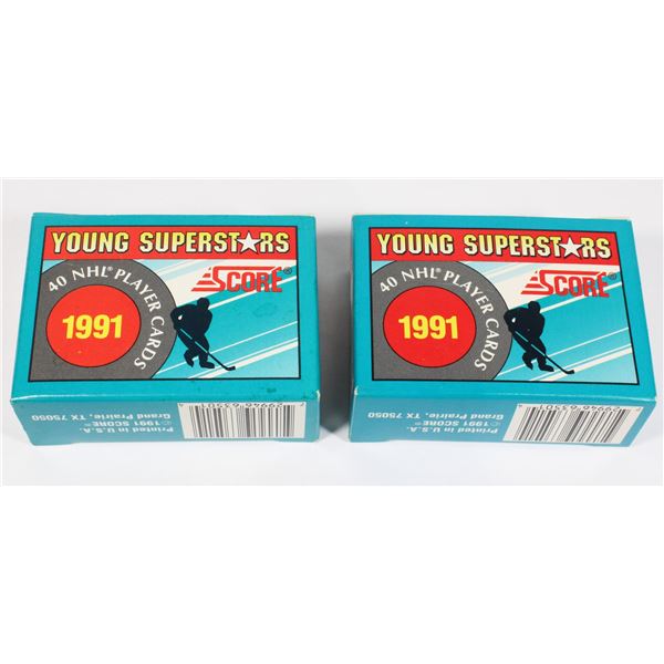 #1493 1991 Score Young Superstars NHL Hockey Cards