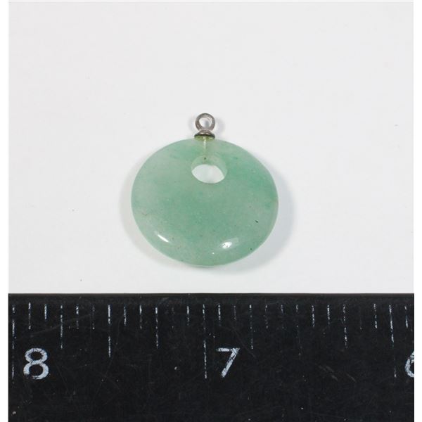 #1519 Vintage Chinese Jewelry Green Stone