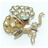 Image 1 : #1523  Vintage Costume Jewelry Triad Butterfly Pin