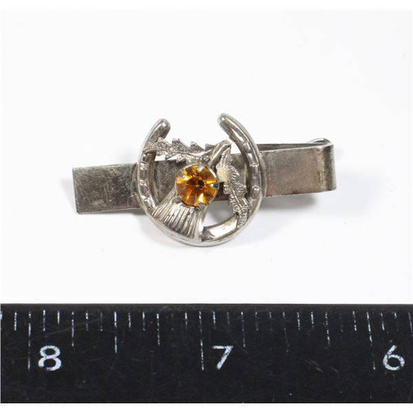 #1527 Sterling Silver Scottish Thistle Tieclip