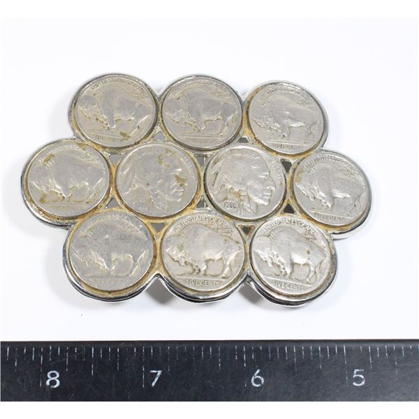 #1533 US Five Cent Nickel 1935 Belt Buckle