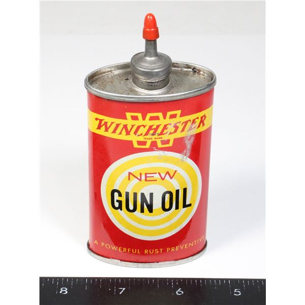 #1536 1900's Winchester New Gun Oil Tin