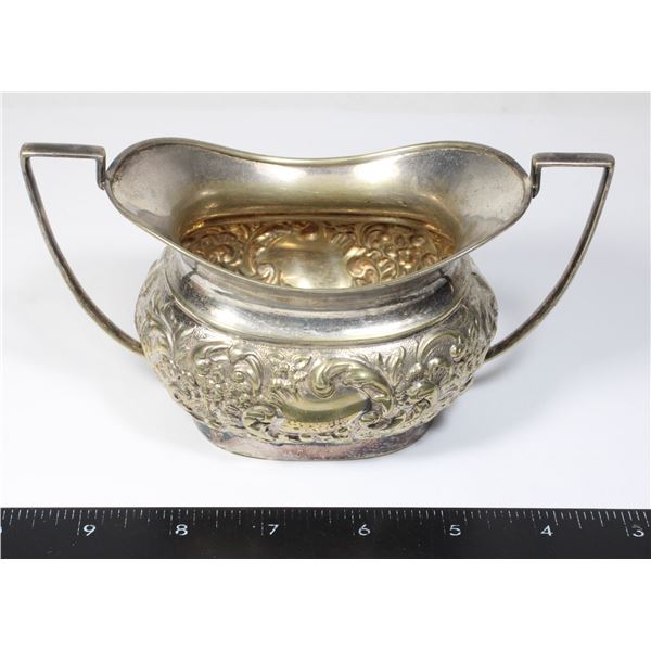 #1538 Silver Plated British Bowl w/ markings