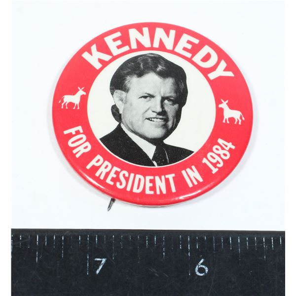 #1552 Kennedy For President 1984 Political Pin