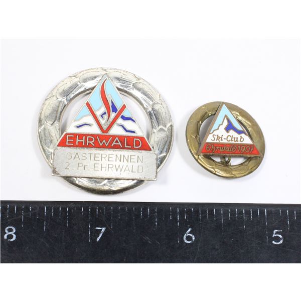 #1564 Lot of 20th Century Skiing Ski Club Badges