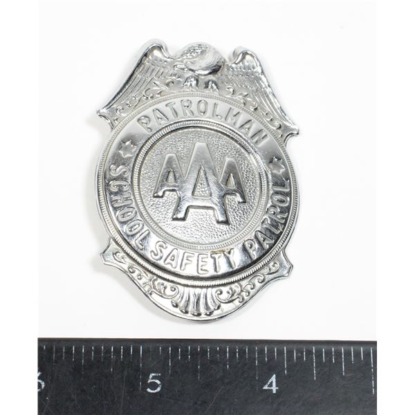 #1572 AAA Patrolman School Safety Patrol Badge