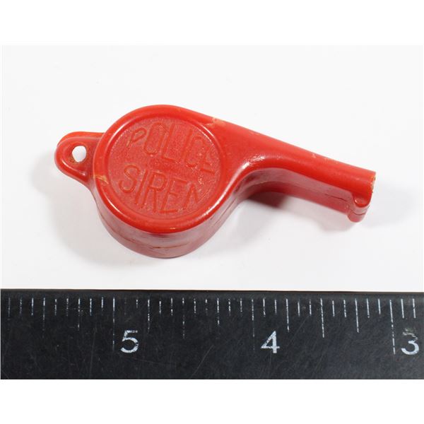 #1581 1900's Toy Whistle Police Siren