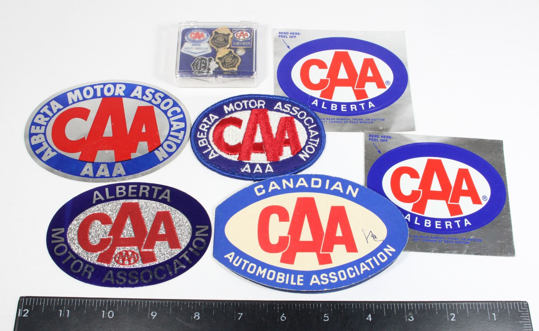 #1585 Lot of CAA Stickers Pins assorted items
