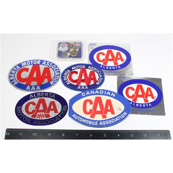 #1585 Lot of CAA Stickers Pins assorted items