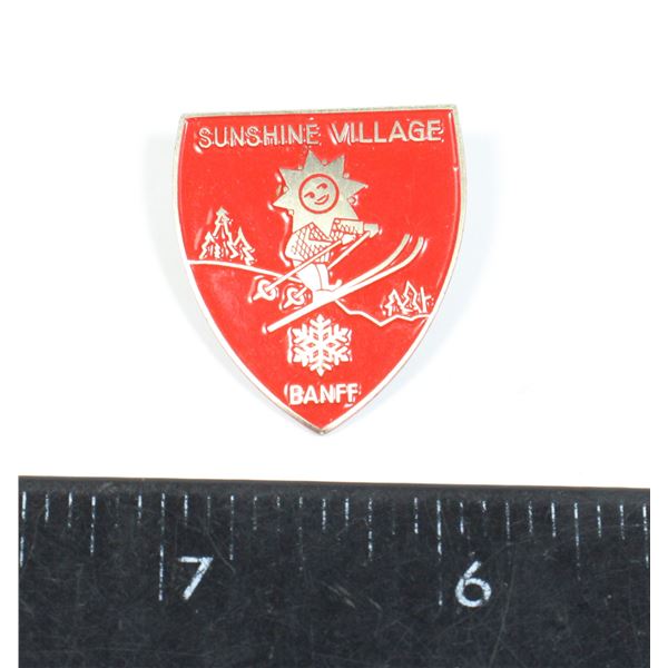 #1592 Sunshine Vilalge Banff 1900's Pin Swiss Made