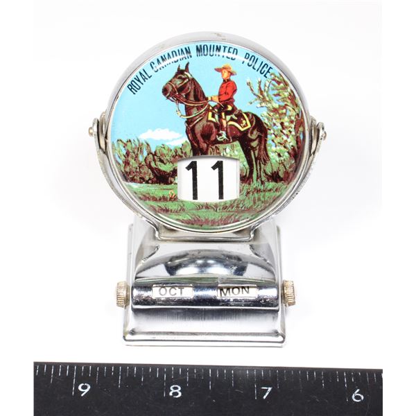 #1599 Japanese Date Calender RCMP 1970's