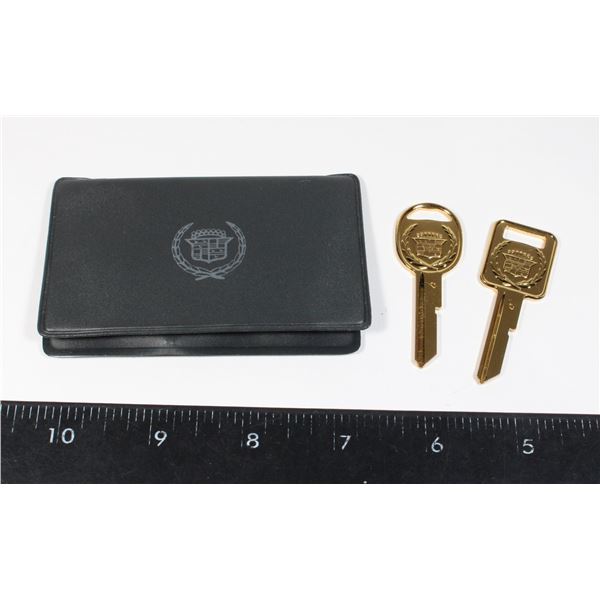 #1608 Two Cadillac Motors Gold Keys in Pouch