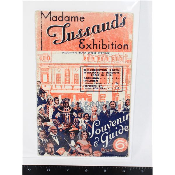 #1609 Madame Tussauds London Wax Museum Booklet