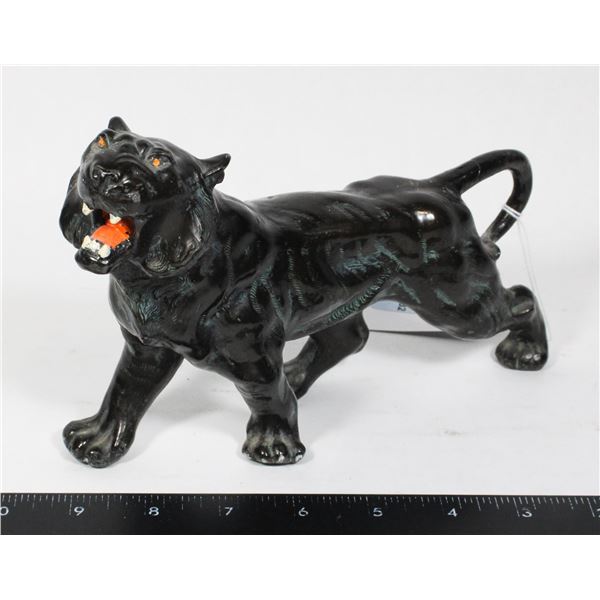 #1632 Mid Century Modern Tiger Statue Made in USA