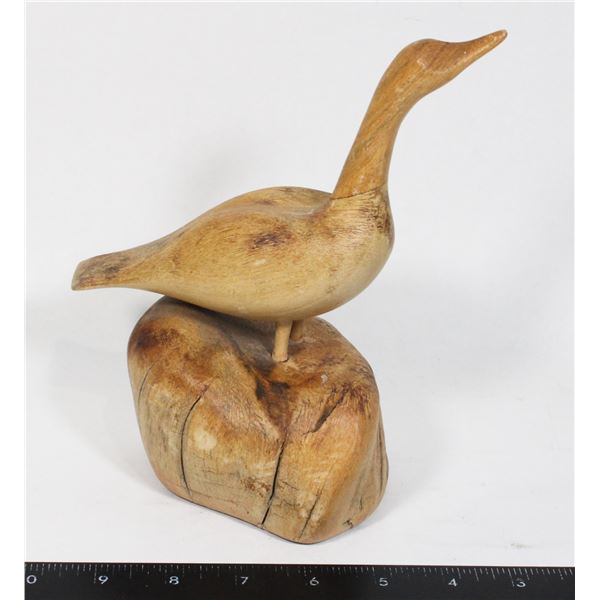 #1635 Wood Hand Carved Statue Ontario Canada