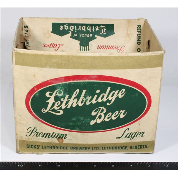 #1649 1900's Sick's Lethbridge Brewery Beer Case