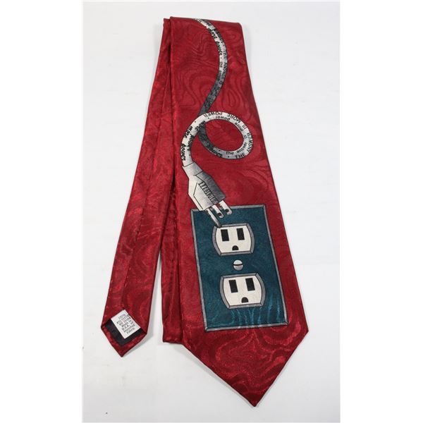 #1658 Vintage Men's Tie Home Improvement 1990's