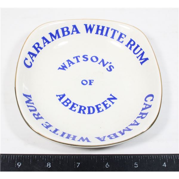 #1659 White Rum Advertising Dish Watson's