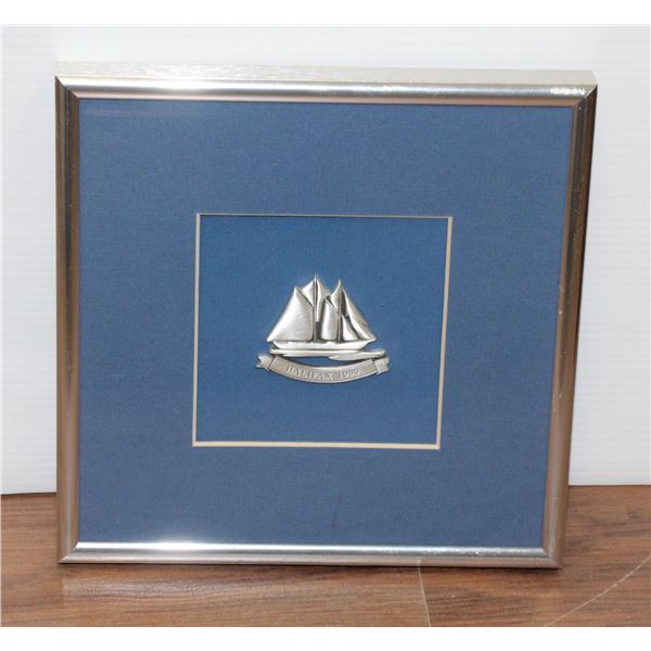 #1667 Halifax Blue Nose 1999 8 x8 Framed Picture