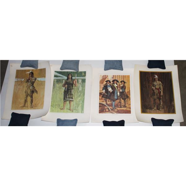 #1684 Lot of Historical Figure Posters Tecumseh