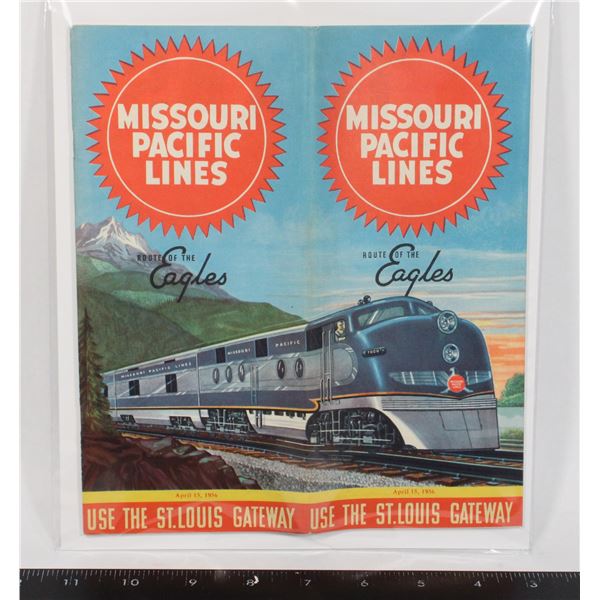 #1698 1956 Missouri Pacific Lines Time Tables