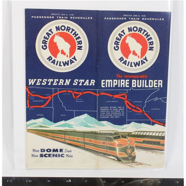 #1699 1958 Greath Northern Railway Time Tables