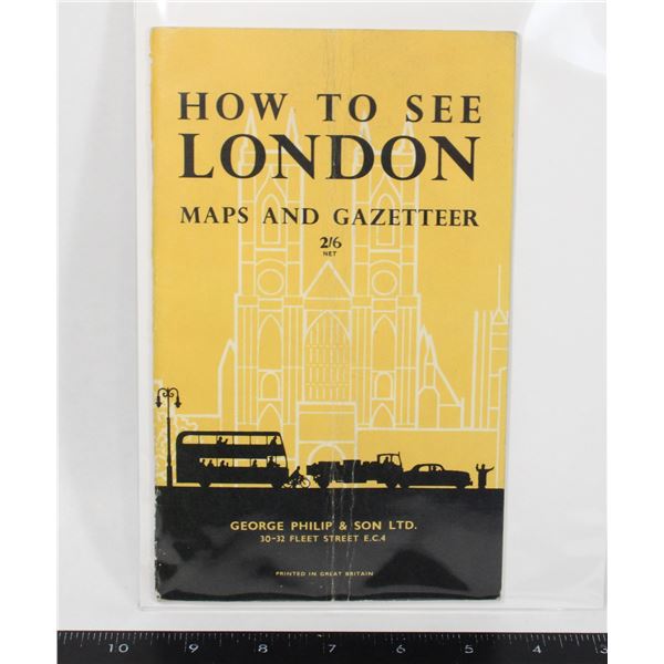 #1714 1959 How to See London Guide