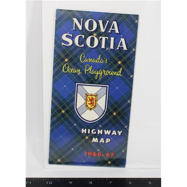 #1715 1966-67 Nova Scotia Highway Map