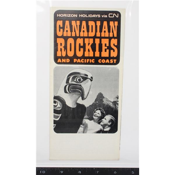 #1716 1960's Canadian National Rockies Pamphlet