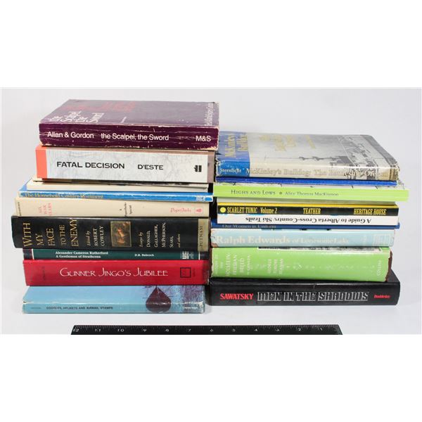 #1720 Lot 20 Military and History / Assorted Books