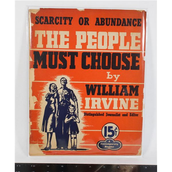 #1730  The People Must Choose Propaganda Booklet