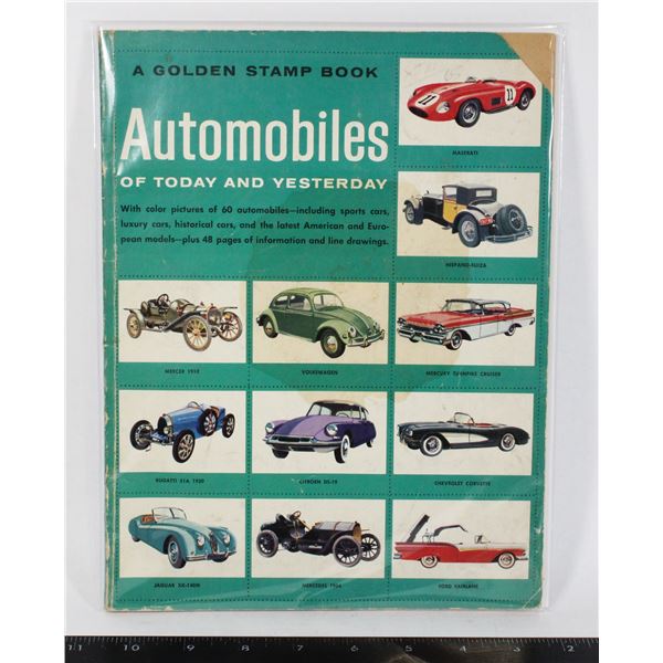 #1737 1957 Automobiles Stikcer Book